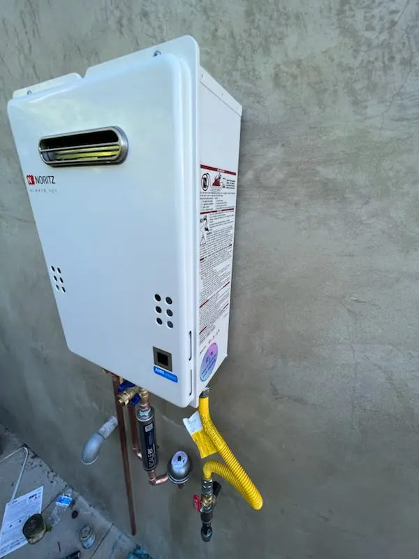 Tankless water heater installation for Freemont homes